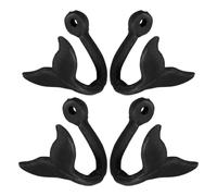 MAGICLULU 4pcs Farmhouse Rustic Cast Iron Coat Hooks Wall Mounted with Vintage Leaves Design, Strong Loadbearing Capacity, Space-Saving Iron Hooks for Hanging Hats and Jackets in Bathroom