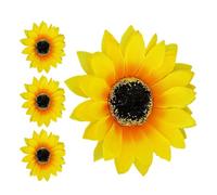 MAGICLULU 4pcs Faux Sunflower Hair Clips Tropical Flower Barrettes for Beach Parties Everyday Styling Vibrant Accessories for Women