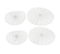 MAGICLULU 4pcs Fermenting Jar Mesh Pressers with Plastic Wide Mouth Pickling Plates for Vegetables Uniform Press Fermentation for Home Canning Supplies and Pickle Jar Accessories