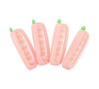 MAGICLULU 4pcs Fine Tooth Comb Folding Fine Comb Plastic Cartoon Carrot Shaped Gentle on Hair for Parties and Holidays