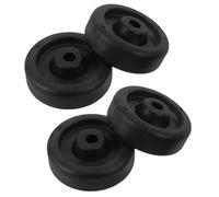 MAGICLULU 4pcs Fitness Equipment Pulley Wheel Gym Workout Wheel Replacement Rollers with Universal Bearing System High Load Capacity Low Noise Technology Wear-resistant Plastic Black