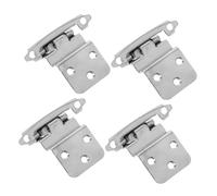 MAGICLULU 4pcs Flush Mount Hidden Door Hinges Self Closing Cabinet Door Spring Hinges Modern Sl esign Precision Mechanical Structure Easy Installation Silver Iron Metal for Kitchen