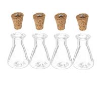 MAGICLULU 4pcs Glass Bottle Pendants Mini Bottle Drift Craft Decorations for Wedding