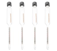 MAGICLULU 4pcs Glass Hydrometer for Milk Testing and Analysis with Sturdy Construction and Effortless Cleaning, Suitable for Cow and Goat Milk Measurement in Kitchen or Laboratory Use