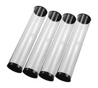 MAGICLULU 4pcs Golf Ball Storage Tubes with Lid Plastic Holder Case 22x4.5cm Golf Accessory Organizer Trunk and Display