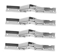 MAGICLULU 4PCS Heavy Duty Folding Shelf Brackets with Screws Cold Rolled Steel Collapsible Hinges for Cabinet Doors Wardrobe Furniture Supports Quiet Mechanism for Smooth Shelf Opening Fit