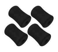 MAGICLULU 4pcs High Density Sponge Foam Roller Replacement for Leg Extension Machine and Workout Bench, Fits 7/8" Tube, Secure Attachment, Black Fitness Pad for Multipurpose Gym Use