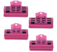 MAGICLULU 4pcs Hot Hair Rollers Clips - Plastic Hot Roller Clips Replacement - Heat Resistant Clamps For Perm Hair Salon Insulation And Professional Stylists