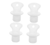 MAGICLULU 4pcs Hot Water Bottle Sealing Plugs with Lid, Leakproof Rubber Stopper Caps for Hot Water Bag, Thermal Stopper Accessories for Relief and Cold Therapy Use