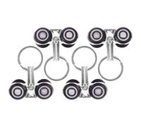 MAGICLULU 4pcs Infusion Track Pulley Set Metal Easy Installation Precision Engineering Assorted Color Infusion Parts for Pole Healthcare Setting