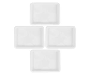 MAGICLULU 4pcs Laboratory Chemical Spill Containment Trays Acid Alkali Resistant Plastic Lab Sample Storage Trays for Scientific Experiments and Teaching Supplies, Small 24.6x18.5x2.7cm