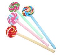 MAGICLULU 4pcs Lollipop Shaped Gel Pens Lollipop Neutral Pen Smooth Writing Versatile Gel Ink Plastic Material Adorable Appearance Creative Activities and Students