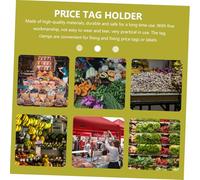 MAGICLULU 4pcs Magnetic Price Tag Clips Transparent Display Stands for Retail Advertising Labels Supermarket Sign Holders Practical Label Rack Accessories