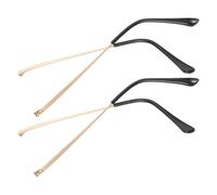 MAGICLULU 4pcs Metal Eyeglasses Arms Replacement with Enhanced Stability and Excellent Resistance to Abrasion, Universal Double Tooth Glasses Temples for Spectacles Suitable for Business