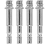 MAGICLULU 4pcs Metal Mic Stand Screw Adapter to Microphone Arm Extension Poles for Professional Recording and Streaming Compatible with Shock Mount and Tripod Stands