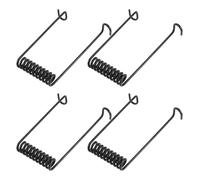 MAGICLULU 4pcs Metal Torsion Springs for Trash Cover Replacement, Universal Compatibility Wastebasket, Minimizes Lid Noise, for Kitchen and Home Trash Can Lid Repair Parts