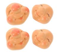 MAGICLULU 4pcs Mini Resin Dwarf Nose Face Ornaments for Gnome Crafts - 58x58mm 57x55mm DIY Gnome Face Embellishments for Easter and Valentine’s Day Home Décor