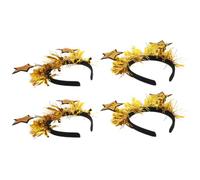 MAGICLULU 4pcs New Year Headbands 2027 Glitter Star Design with Secure Fit and Easy Styling for Holiday Parties and Stage Performances, Nye Hair Accessories for Women
