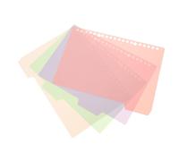 MAGICLULU 4pcs Pastel Pink Pp Binder Dividers with Tabs, Poly Pocket Multi-Subject Index Dividers for Spiral Notebooks, School and Office Organizer A5 Size