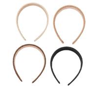 MAGICLULU 4Pcs Raffia Design Sponge Headbands for Women Hair Hoops Stylish Headdresses Comfortable Hair Accessories for Parties and Everyday Wear Random Color