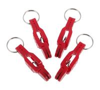 MAGICLULU 4pcs Red Abs Fishing Line Clip Snap Weight Release Clips with Quick Assembly Compatible with Fishing Equipment for Ocean and Offshore