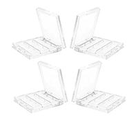 MAGICLULU 4pcs Refillable Eyeshadow Palette Tray 9 Grid Plastic Portable Sturdy Makeup Storage for DIY Organization and Occasions