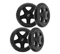 MAGICLULU 4Pcs Replacement Cart Wheels for Folding Shopping Trolley, Pattern Sturdy Small Cart Rollers for Supermarket and Laundry Use