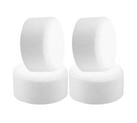 MAGICLULU 4pcs round Foam Cake Practice Dummies for Handmade Cake Decorating with Lightweight Manual Homework, Creative Bakery Props Suitable for Home Bakery and Beginners