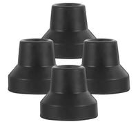 MAGICLULU 4pcs Rubber Cane Tips Replacement Crutch Feet Sleeves Non-Slip Thickened Walking Stick Foot Pads Sturdy Covers for Elderly Mobility Aid