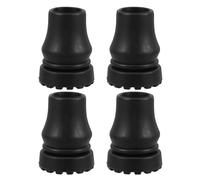 MAGICLULU 4pcs Rubber Leg Tips for Walking Canes and Chair Legs, Inner Diameter 19mm, Black Rubber Caps Providing Enhanced Stability and Comfort for Seniors, Anti-Slip Replacement