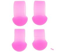 MAGICLULU 4pcs Silicone Drum Finger Sleeve for Steel Tongue Drum and Percussion Instruments Pink Finger Picks with Excellent Resonance Vibrations for Beginners and Professional Use