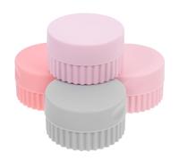 MAGICLULU 4pcs Silicone Travel Pill Organizer Set with Small Portable Medicine Cases, Multi-Color Pill Holder Boxes for Vitamins and Medication Management on The Go