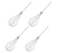 MAGICLULU 4pcs Stainless Steel Hand Mixer Beater Attachments for Cooking and Baking, Easy Replacement Egg Whisk and Dough Whisk with Versatile Use for Kitchen Mixing