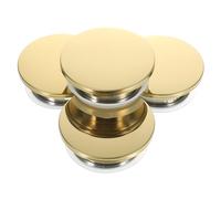 MAGICLULU 4pcs Stainless Steel Pitcher Lids with Silicone Rings, Practical and Efficient Golden Jug Covers for Water Pitchers, for Daily Use and Fridge Storage Random Color