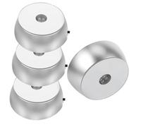 MAGICLULU 4pcs Three Lamp Holder Crystal Display Stand Led Light Base for Glass Art Display Pack No Battery Required Scenarios