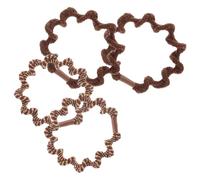 MAGICLULU 4pcs Twisted Cloth Hair Ties for Women, Secure Hold Elastic Hair Bands for Updos and Variety of Hairstyles, Stylish and Multifunctional Ponytail Holders