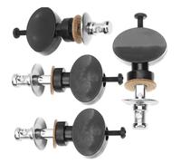 MAGICLULU 4pcs Ukulele Tuning Pegs Replacement Set with Adjustable Screw and Simple Installation Plastic and Metal String Tuner Machine Heads for Folk and World Instruments