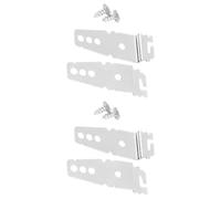 MAGICLULU 4pcs Universal Dishwasher Mounting Bracket Replacement Metal Side Mount Connector with Secure Clips to Prevent Tilting, Suitable the Kitchen Counter Installation