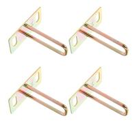 MAGICLULU 4pcs Universal Electric Motorcycle Seat Lock Hook Set, Sturdy Metal Seat Cushion Locks with 5cm Hole Spacing and 6.4cm Height, Replacement Parts for Scooter and E-bike Saddle