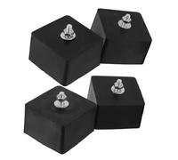 MAGICLULU 4pcs Weatherproof Rubber Vibration Isolator Mounting Brackets for Outdoor Air Conditioners Noise Reduction Shock Pads Fit Damping Base Easy Installation Anti-vibration Accessories