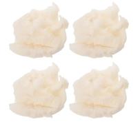 MAGICLULU 4Pcs White Cotton Cloud Simulation Kit for Model Fog Effects, DIY Smoke Cotton Pack for Stage Props, Party Ceiling Decorations and Exhibition Scenery