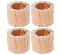 MAGICLULU 4pcs Wood Planter Storage Box Container for Fruit and Gourmet Snacks, Beige Rustic Minimalist Style, Space-saving Design Suitable for Windowsill and Desk