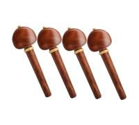 MAGICLULU 4pcs Wooden Cello Tuning Pegs Replacement Cello Parts Rosewood Pegs for Violin Tuning
