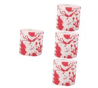 MAGICLULU 4rolls Halloween Decor Toilet Paper Roll Bloodstain Pattern Unique Horror Party Supplies