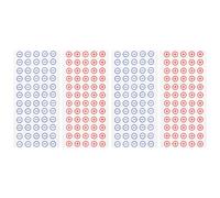 MAGICLULU 4sheets Self-adhesive Battery Polarity Warning Stickers Red Blue Pvc Electrical Labels for Breaker Panel Identification and Quick Safety Marking
