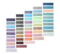 MAGICLULU 5 Books Note Index Tabs Sticker Pet Material Soft Texture Does Not Block Text Professional Highlight Strips Sticky Page Markers Book Accessory for Beginners Who Have Just Learned