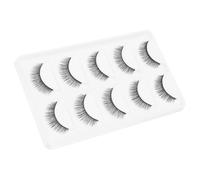 MAGICLULU 5 Pairs Makeup Eyelash Eyelash Extension 3d Fake Lashes Ultra Thin Fiber Manmade Fiber Natural Look Can Be Cut for Daily Life and Wedding Event