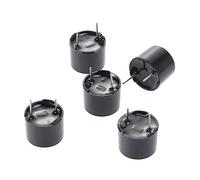 MAGICLULU 5 PCS Electronic Electromagnetic Buzzers Low Voltage High Sound Pressure Alarms with Wires for Industrial Use Black