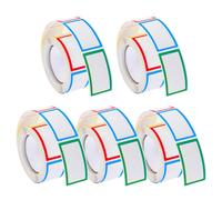 MAGICLULU 5 Rolls Classifiedlabel Self-Adhesive Label Stickers 1254 Pieces Paper No Glue Residue Multi-Function Bottle Sticker for Home and Housewarming