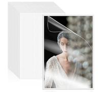 MAGICLULU 50 Sheets A6 Photo Self-Adhesive Laminating Sheets Glossy Cold Laminate Film Protective Film for Photos and Documents Office Presentation Supplies